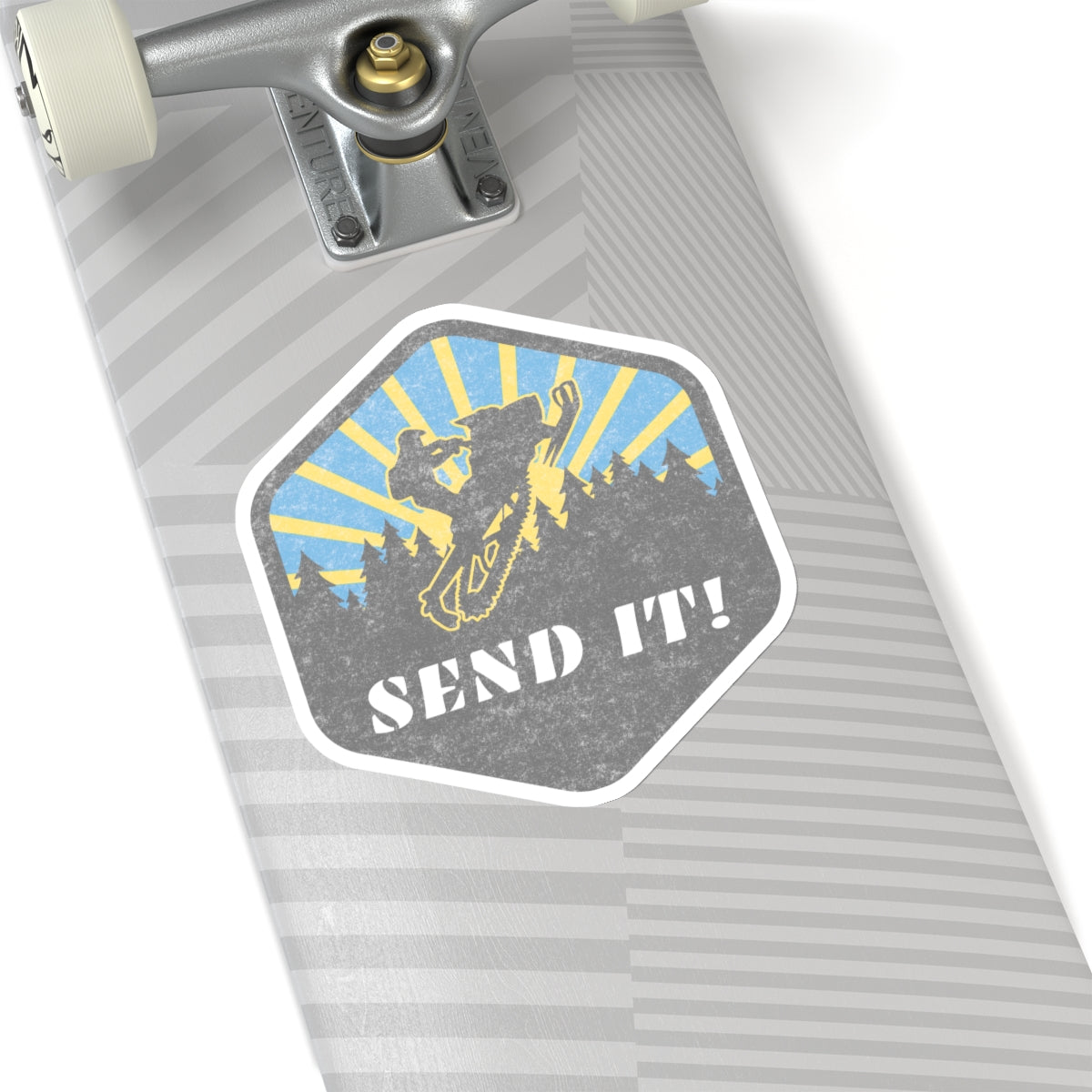 Snowmobile Send it Kiss-Cut Stickers