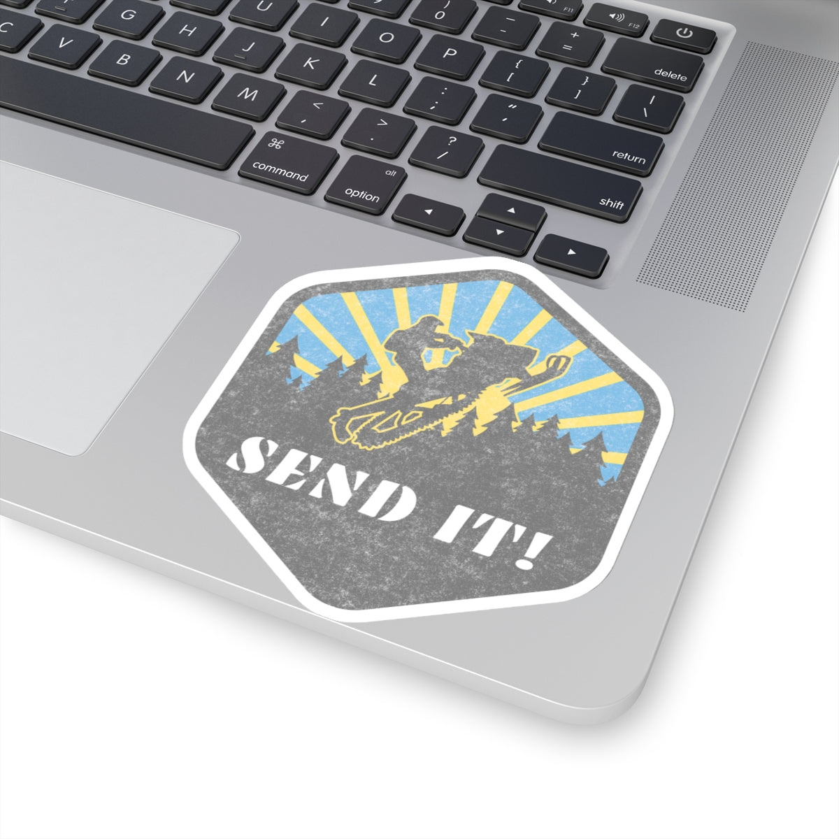 Snowmobile Send it Kiss-Cut Stickers