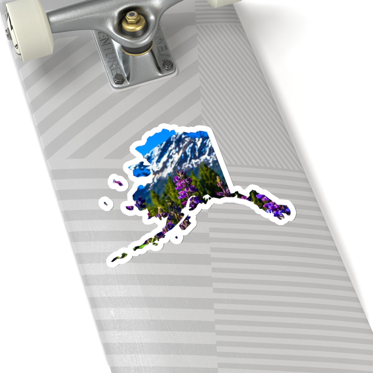 Alaska with Fireweed Kiss-Cut Stickers