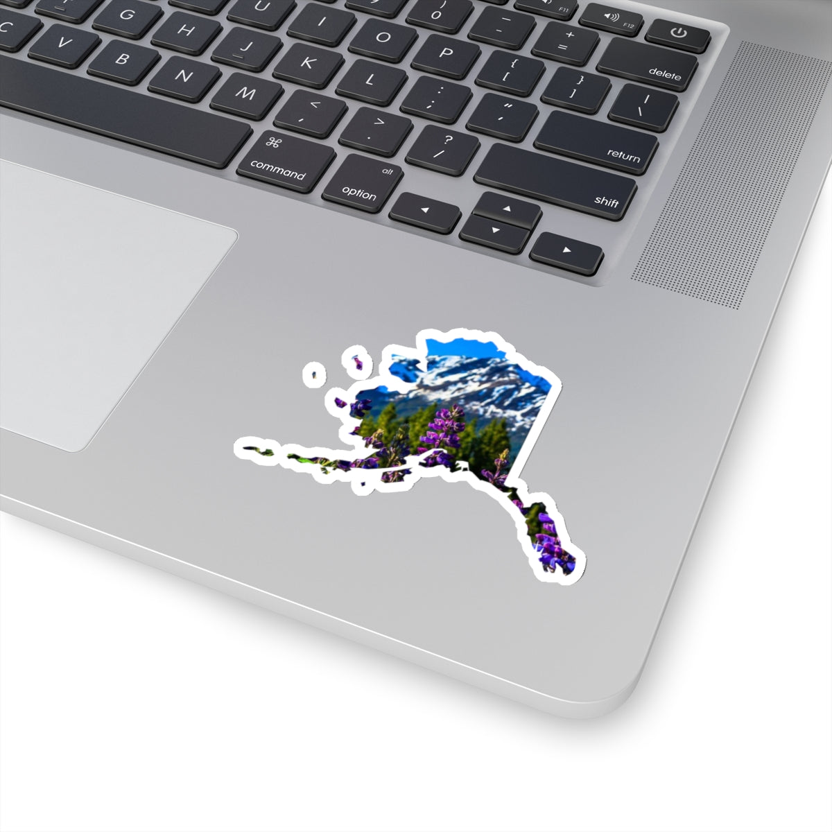 Alaska with Fireweed Kiss-Cut Stickers