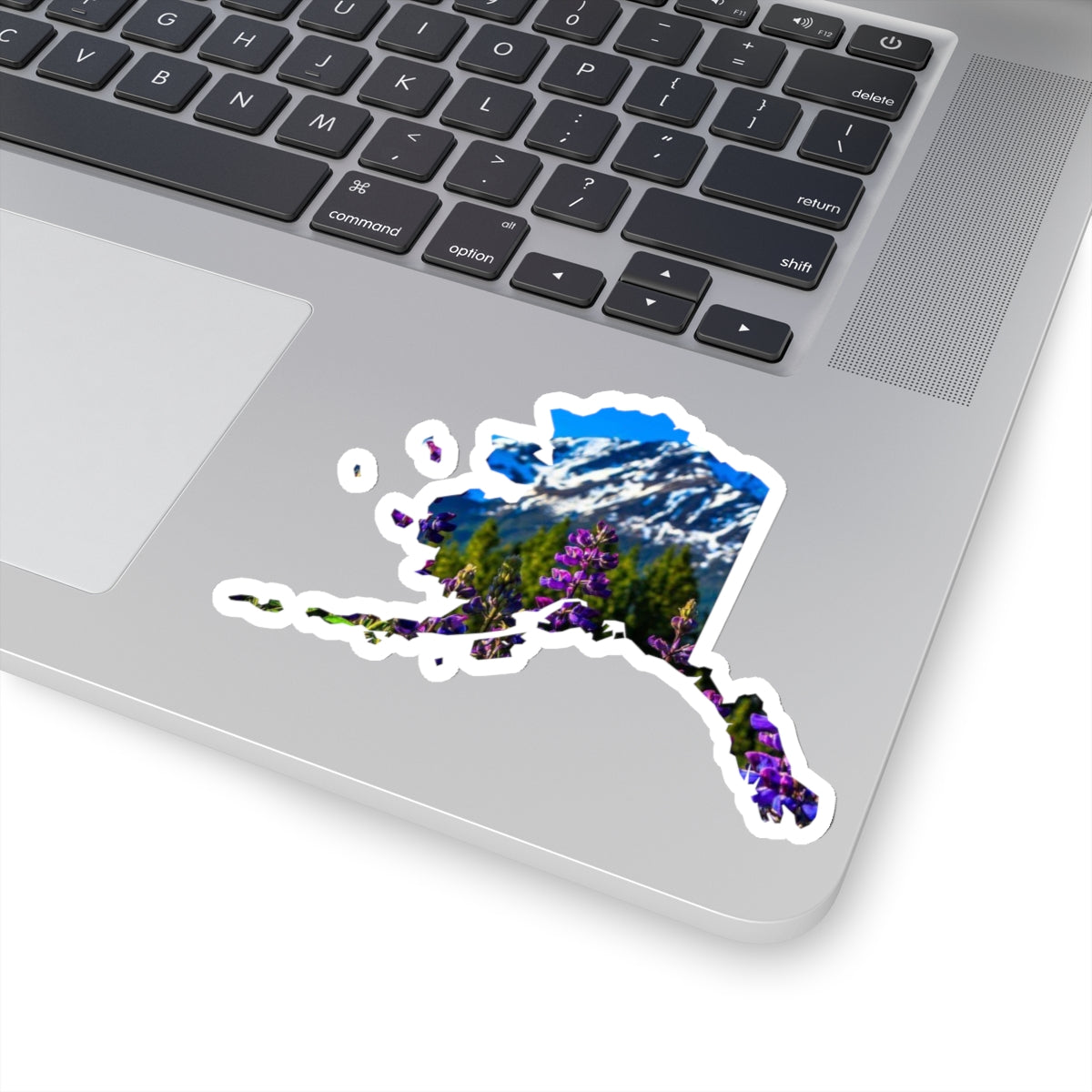 Alaska with Fireweed Kiss-Cut Stickers