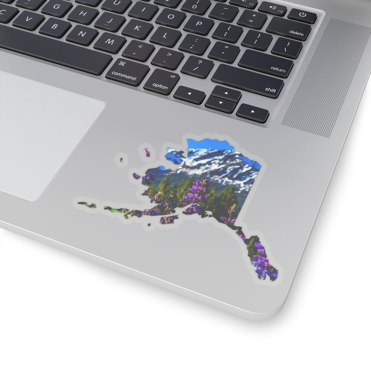 Alaska with Fireweed Kiss-Cut Stickers