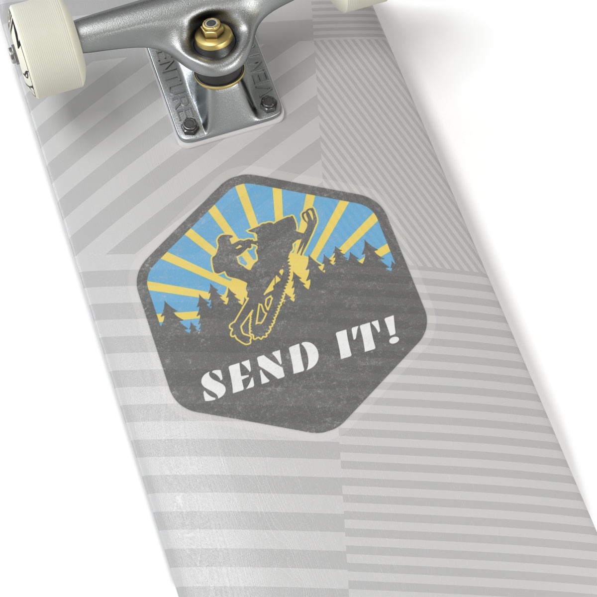 Snowmobile Send it Kiss-Cut Stickers