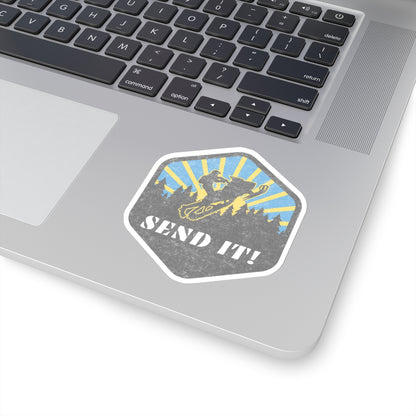 Snowmobile Send it Kiss-Cut Stickers