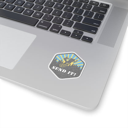 Snowmobile Send it Kiss-Cut Stickers